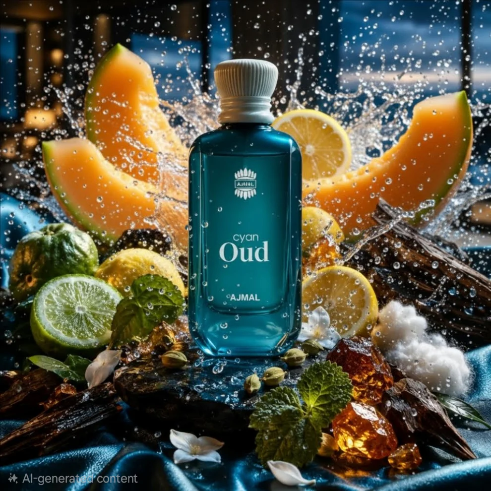 Cyan Oud Perfume 100 ML for Men and Women - Image 3